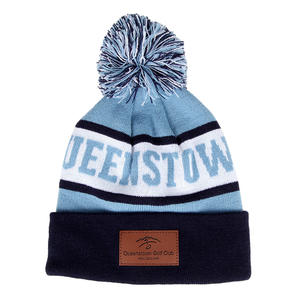 겨울 축구 스키 하키 팀 스포츠 클럽 니트 비니 폼폼 모자 맞춤 텍스트 로고 포함 - Product Image 3