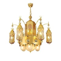 Mosquée moderne éclairage grand lustre décoration d'église mosquée lampe lustre grande suspension projet lumières