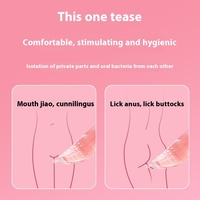1 Paire de Manchons Transparents Étanche pour Langue et Clitoris, Appareil de Cunnilingus pour Amoureux, Jouets pour Adultes, Flirt Passionné