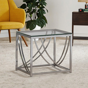 Commercio all'ingrosso stile europeo <span class=keywords><strong>tavolino</strong></span> quadrato con vetro superiore soggiorno mobili <span class=keywords><strong>tavolino</strong></span> per il lato del tè tavoli di vetro - Product Image 3
