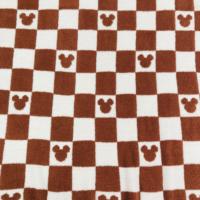 Plaid en tricot écologique certifié OEKO-TEX, super doux, à motif personnalisé, imprimé à carreaux, pour la maison