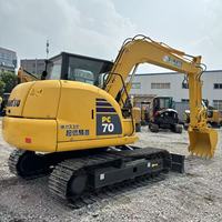 Precio de Mayoreo Importado, Excavadora Usada Komatsu PC70-8 de 7 Toneladas en Venta, Pocas Horas de Trabajo, Komatsu 70, Proveniente de Japón