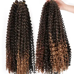 Passion Twist Crochet Hair Pre-Looped Synthetic Braiding Hair Extensions  Ombre Pre-Twisted Water Wave Passion Braids Hair - China Hair Extension and  Crochet Braid Hair Extensions price