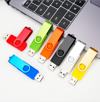Clé USB 2.0 Métallique 128 Mo 4 Go 8 Go 16 Go 32 Go 64 Go – Lot de 10 – Portable avec Cordon Porte-clés – Mélange de Couleurs – Garantie 1 An