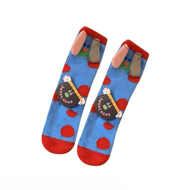 Wholesale Cartoon Fuzzy Coral Velvet Socks women winter warm socks Ladies Couples Cute Sleeping Socks