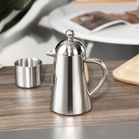 Cafetière à piston HIGHWIN multi-capacité, en acier inoxydable à double paroi de qualité alimentaire, isolée