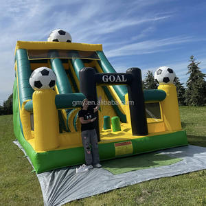 Fête Location Football Château Gonflable Toboggan Combo Dmuchana Zjezdzalnia à Acheter - Product Image 4