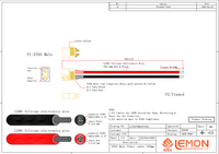 Connecteur mâle et femelle XT60 12AWG, câble électronique en silicone, câble de connecteur XT60 2P pour batterie Lipo RC, cordon d'alimentation FPV
