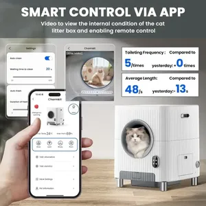 Conexión WiFi, inodoro automático ultrasilencioso para gatos, Control de aplicación, caja de arena inteligente para gatos autolimpiante - Product Image 6