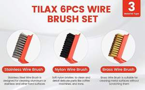 Zachte Handgreep Staalborstel Met Brede Stripper En Schraper Voor Diverse Taken - Product Image 2