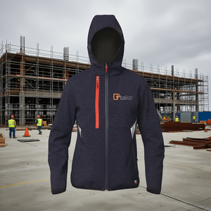 เสื้อแจ็คเก็ต Ttake Style Softshell ไซส์ 2XL สีน้ำเงิน สำหรับทำงาน - Product Image 3