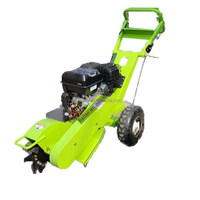 Démarrage électrique 15hp Loncin Moteur à essence Meuleuse de souche remorquable