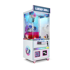 Grande machine à cadeaux pour enfants, à monnayeur et code QR, type grue à pinces pour boîtes mystères, snacks et peluches, avec joystick - Product Image 2