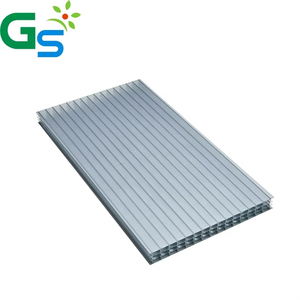 Matériau de construction Feuille creuse en <span class=keywords><strong>polycarbonate</strong></span> à <span class=keywords><strong>double</strong></span> paroi Panneaux de toit de maison orange - Product Image 4