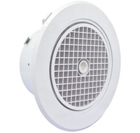 Diffuseur d'air rond en ABS MG avec grille en maille et fixation par clip à ressort pour systèmes de ventilation HVAC domestiques