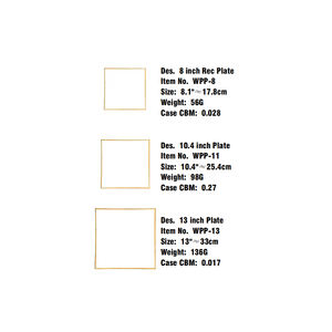 Assiettes en plastique en forme de carrelage avec bords bordés d'or et d'argent Durable Idéal pour les dîners de famille Mariages Cafés et événements - Product Image 6