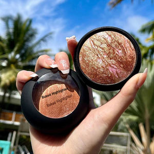 Bán buôn lâu dài kiểm soát dầu nướng <span class=keywords><strong>Highlighter</strong></span> nhãn hiệu riêng trang điểm Thiết lập đơn sắc thịt lợn bụng bột cho cơ thể sử dụng - Product Image 1