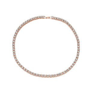 Iced out-cadena de tenis ostentosa de hip hop, <span class=keywords><strong>Gargantilla</strong></span> con abalorio de <span class=keywords><strong>diamante</strong></span>, cadena de joyería, tenis con <span class=keywords><strong>diamante</strong></span> completo - Product Image 3