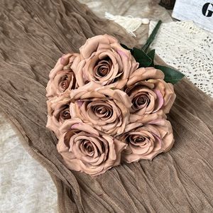 Ramos <span class=keywords><strong>de</strong></span> Flores Artificiales Color Café <span class=keywords><strong>para</strong></span> Decoración <span class=keywords><strong>de</strong></span> Ceremonias y Pasillos <span class=keywords><strong>de</strong></span> Boda - Product Image 5