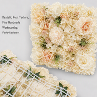Panneau de fleurs artificielles en soie (roses, pivoines, hortensias) pour toile de fond de mariage, studio, vitrine de magasin, ornement mural