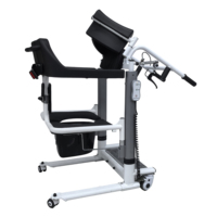 Chaise de transfert électrique avec cadre de levage corporel, fauteuil roulant médical et orthopédique fiable pour des transferts de patients sécurisés