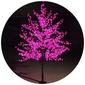 Sang Trọng Handmade Nhân Tạo LED <span class=keywords><strong>Cherry</strong></span> <span class=keywords><strong>Blossom</strong></span> <span class=keywords><strong>Tree</strong></span> Ánh Sáng Ban Đêm Giáng Sinh Năm Mới Trang Trí Đám Cưới Đèn 1.8M Cây Ánh Sáng - Product Image 2