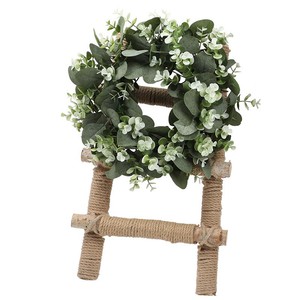 Artificial Eucalyptus Wreath 30cm-100cm Wall Mount Home Decoration <b>Wedding</b> <b>Prop</b> Plastic Material - Product Image 2