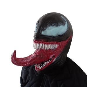<span class=keywords><strong>Maschera</strong></span> di Venom per Halloween, Cosplay da Supereroe, <span class=keywords><strong>Maschera</strong></span> in Latex con Lingua Lunga, Accessorio Horror Spaventoso - Product Image 1