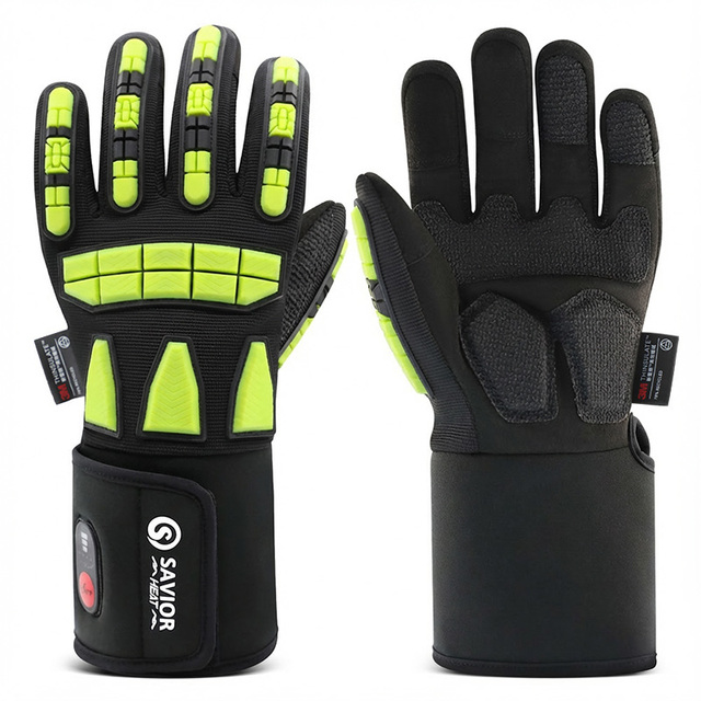 Electric Thermal Insulated Durable Touchscreen Winter Outdoor Construction Industrial Heavy Duty Heated Work Gloves