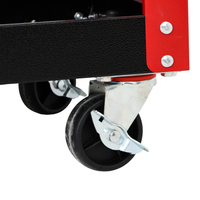 Chariot à outils roulant robuste à 3 niveaux en acier laminé à froid avec tiroir verrouillable et panneaux perforés, armoires de rangement utilitaires OEM pour garage et atelier