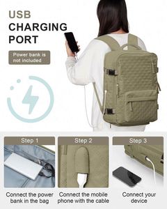 Free Sample Travel <b>Backpack</b>,Carry On <b>Backpack</b> for Women,Airline <b>Flight</b> Approved Waterproof 14 Inch Laptop <b>Backpack</b> with Shoe - Product Image 3