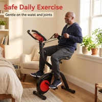 Vélo d'exercice personnalisé pliable et réglable avec poignées ergonomiques et pédales antidérapantes pour une vie saine et un entraînement efficace