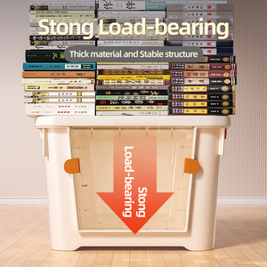 Trong Suốt Hộ Gia Đình Tổ Chức Thùng Phía Trước Mở Lớn Nhựa Lưu Trữ Bồn Tắm Quần Áo Thực Phẩm Bộ Đồ Giường Nhà Công Cụ Lưu Trữ Xử Lý - Product Image 5