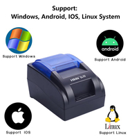 Machine d'impression rapide de tickets de caisse mini 58 mm, directement de l'usine OEM, USB pour système informatique de vente au détail