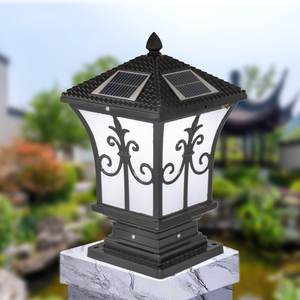 Pilier solaire Antique Offre Spéciale, éclairage d'extérieur pour porte de jardin, <span class=keywords><strong>lampe</strong></span> murale à LED en aluminium, lampadaire moderne - Product Image 4