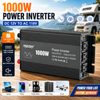 Convertisseur de puissance pour voiture 12V vers 110V à onde sinusoïdale pure 1000W, directement de l'usine, OEM ODM disponible