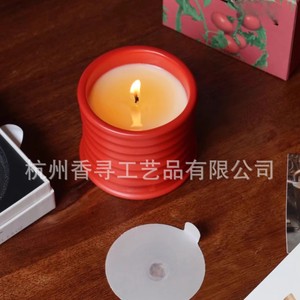 Scented Candle Cylinder <b>Soy</b> <b>Wax</b> 1 Wick Christmas Home Decoration Gift - Product Image 2