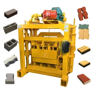 KAIQIAN QT4-40 Semi-Automatic Brick Making Machine Factory Supplier Hollow Concrete Brick Block Making Machine for Building