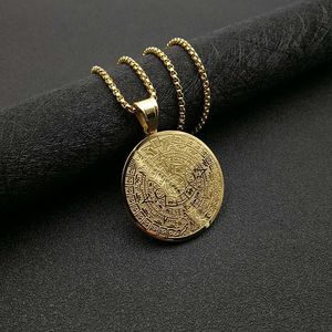 Collar con colgante de la Virgen de Guadalupe de acero de titanio yunnique, joyería religiosa unisex, regalo, cadena de acero inoxidable SM999 - Product Image 3