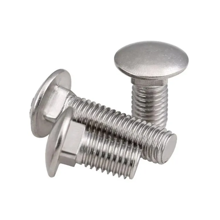 M4 M5 M6 M8 M10 M12 DIN603 304 in acciaio inox a testa rotonda viti a collo quadrato bulloni del carrello