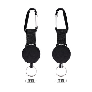 Porte-clés de sac à dos d'extérieur transfrontalier avec sangle, câble en acier enduit, facile à tirer, pour camping, pêche, boucle anti-perte - Product Image 1