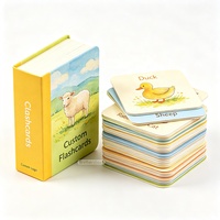 Cartes flash éducatives personnalisées de luxe pour enfants, jeu de mémoire à coins arrondis pour l'apprentissage des enfants