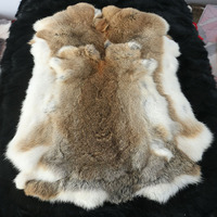 Peau de lapin pleine grandeur, épaisse et mature, couleur rare, tannée, pour coussin de siège, décoration intérieure, ornement, présentation et artisanat