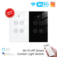 Tuya — rideau de verre connecté, interrupteur tactile, rétro-éclairage, commande à distance, WiFi RF, application Tuya Smart Life, nouveau