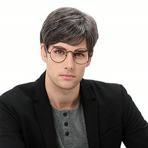 <span class=keywords><strong>Peluca</strong></span> sintética para hombre y mujer, <span class=keywords><strong>peluca</strong></span> corta de pelo rizado en capas, <span class=keywords><strong>peluca</strong></span> de disfraz marrón - Product Image 3