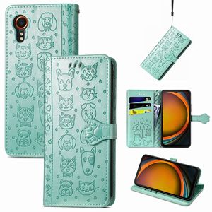 Étui portefeuille à rabat imprimé chat et chien mignon pour <span class=keywords><strong>Samsung</strong></span> X Cover 7, pour Infinix HOT 12i, étui pour carte de crédit - Product Image 2
