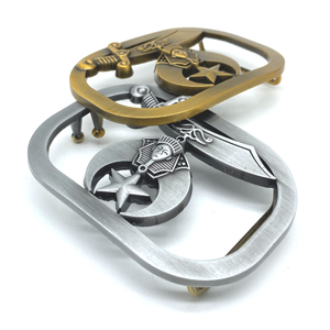 自動ベルトバックル 亜鉛合金製メタルベルトバックル レトロ風メンズベルトバックル - Product Image 5