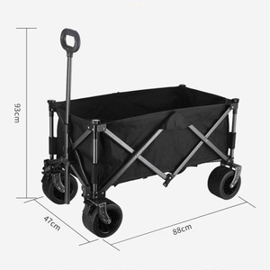 Chariot Portable chariot pliant poignée réglable plate-forme décrochage pratique pour outils OEM camping en plein air véhicule pique-nique - Product Image 3