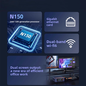 มินิคอมพิวเตอร์ 8G+256G พร้อมชิปเซ็ต N150 โปรเซสเซอร์ 4 คอร์ ระบบปฏิบัติการ Win11 การ์ดเครือข่าย Gigabit N150,N1 Pentium/Celeron N150 4-Core - Product Image 3