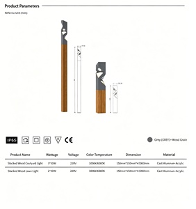 Lampe LED cylindrique extérieure étanche IP65 en aluminium de haute qualité, angle de faisceau 360°, Ra90, garantie 5 ans, pour aménagement paysager - Product Image 4